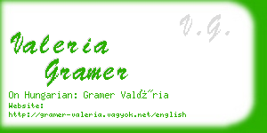 valeria gramer business card